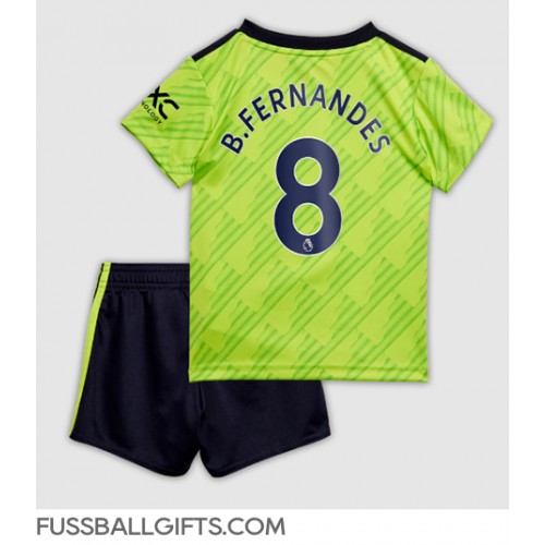 Manchester United Bruno Fernandes #8 Fußballbekleidung 3rd trikot Kinder 2022-23 Kurzarm (+ kurze hosen)
